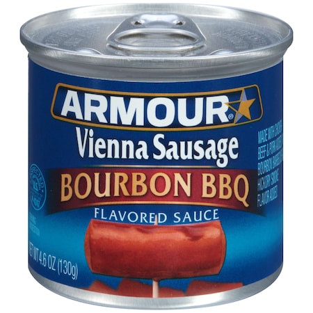 Armour Bourbon Barbecue Vienna Sausage 4.6 Oz., PK24